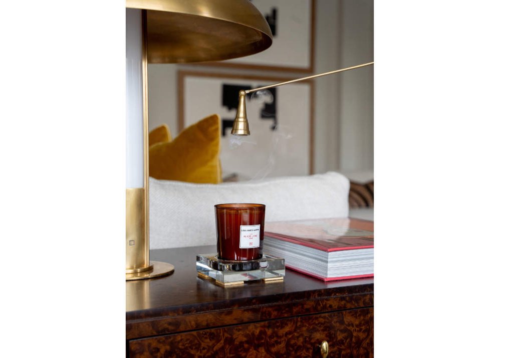 Bougie parfumée de luxe en cire de coco et tournesol, parfum musc rose cardamome, pour chambre et salon