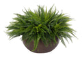 Plante de fougère synthétique botanique avec pot en béton pour salon et balcon