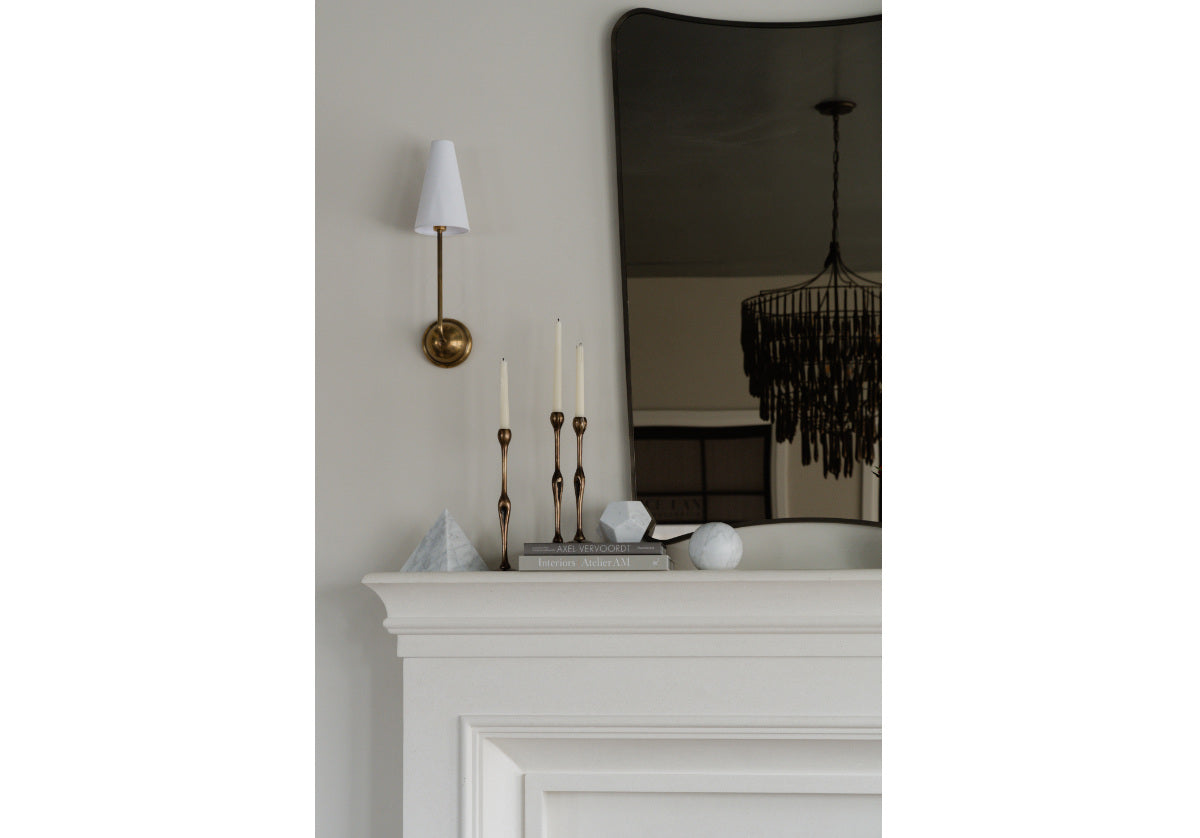 Sculpture géométrique minimaliste en marbre de Carrare avec design multi-formes en pierre massive pour salon et bureau