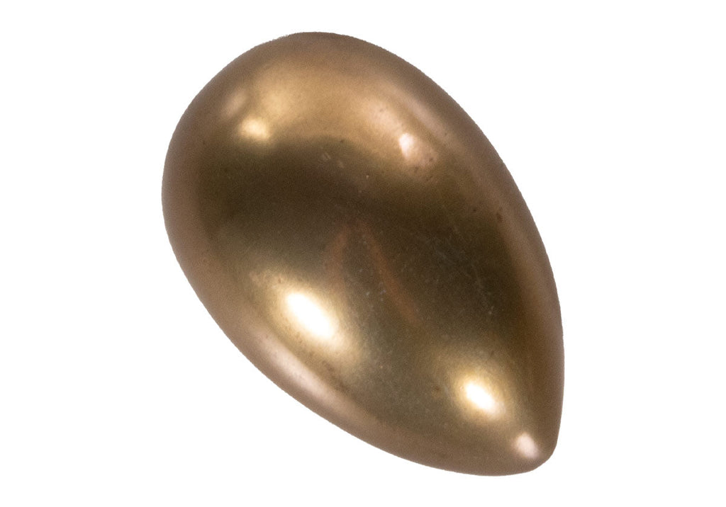 Sculpture minimaliste en laiton massif en forme d'œuf avec finition polie lisse pour bureau et salon