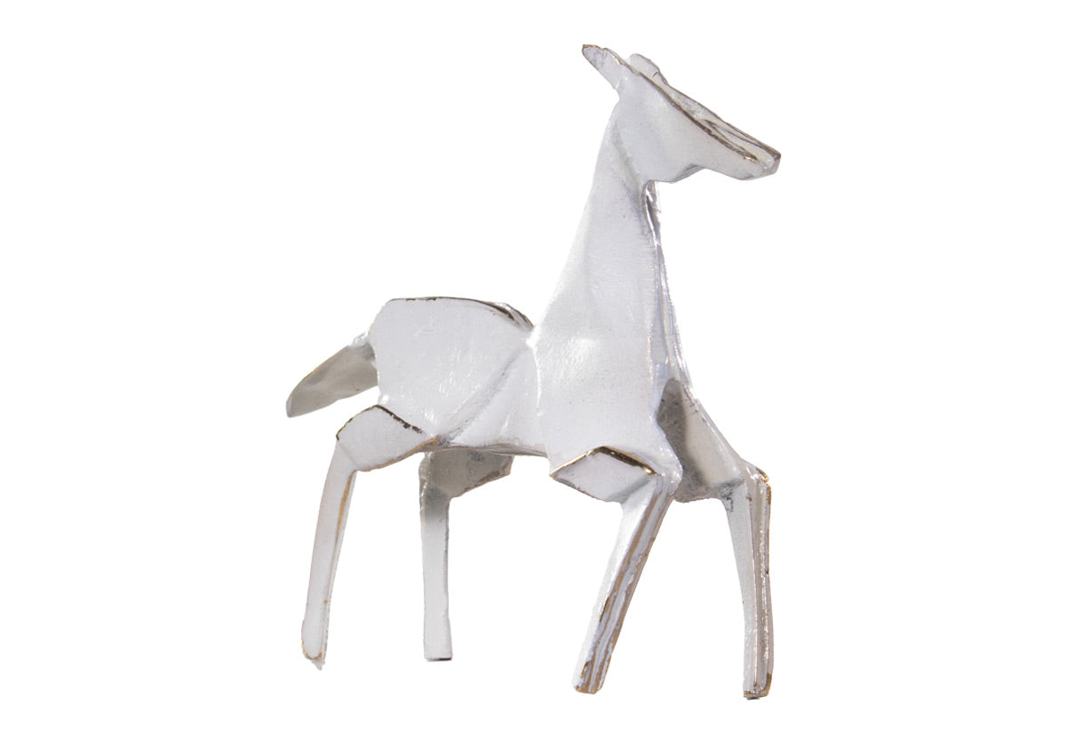 Sculpture de cheval en laiton classique avec détails en fonte pour bureau et salon