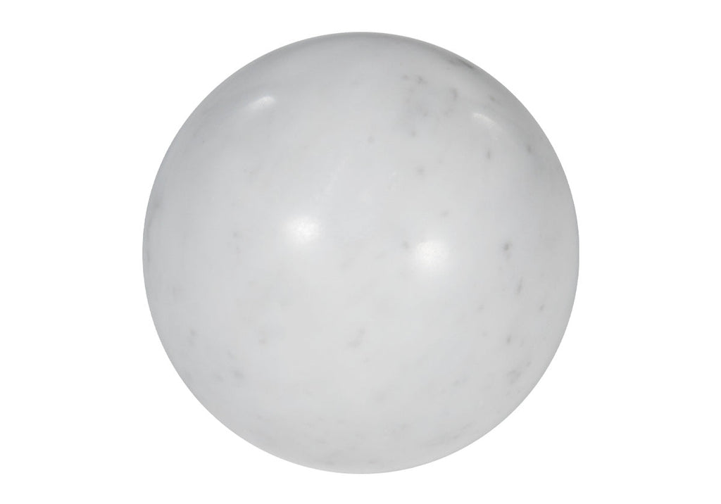 Sculpture géométrique minimaliste en marbre de Carrare avec design multi-formes en pierre massive pour salon et bureau