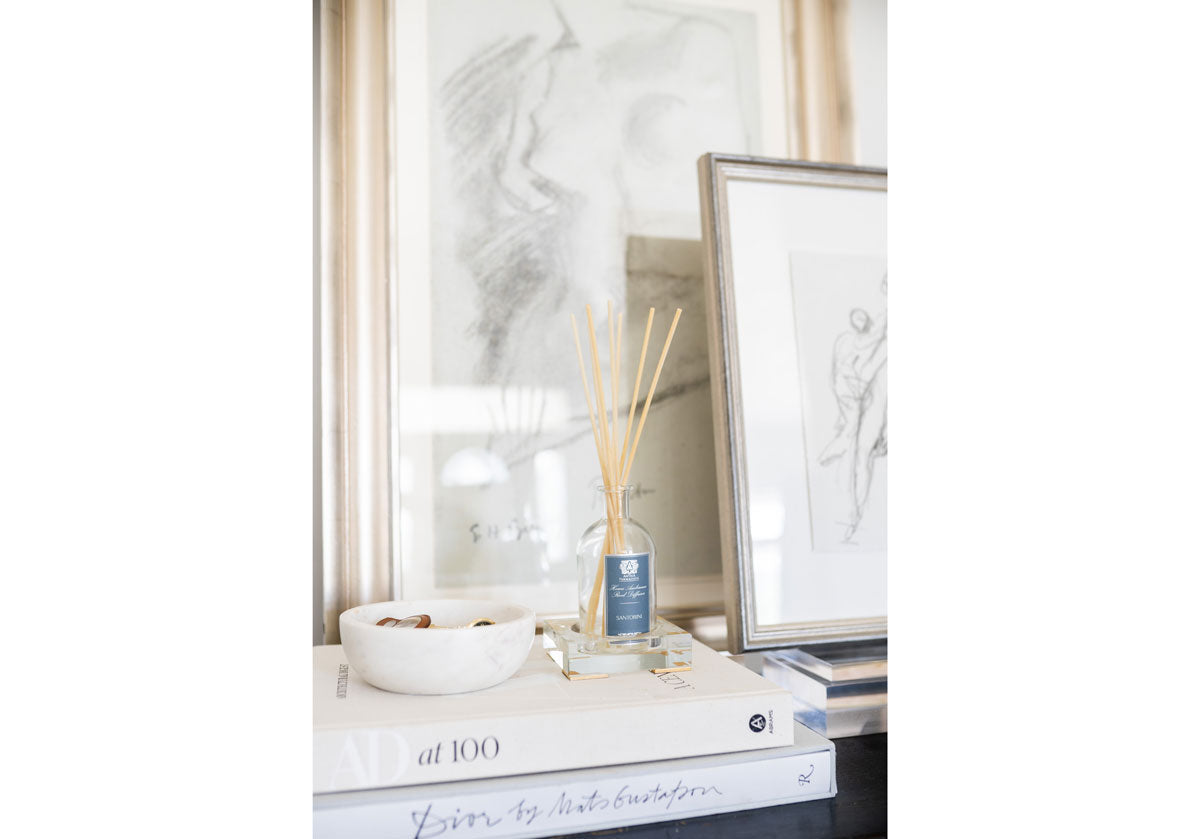 Plat Diffuseur en Cristal de Luxe avec Cristal K1 et Pieds en Laiton pour Chambre et Salon