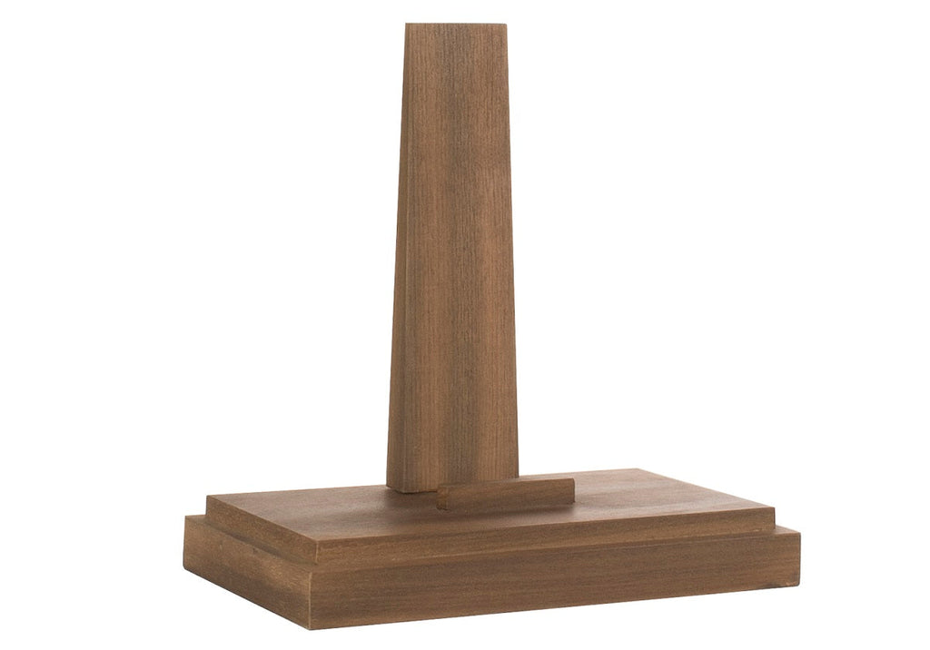 Support de Présentation en Noyer Nordique avec Chevalet Compact pour Bureau et Salon